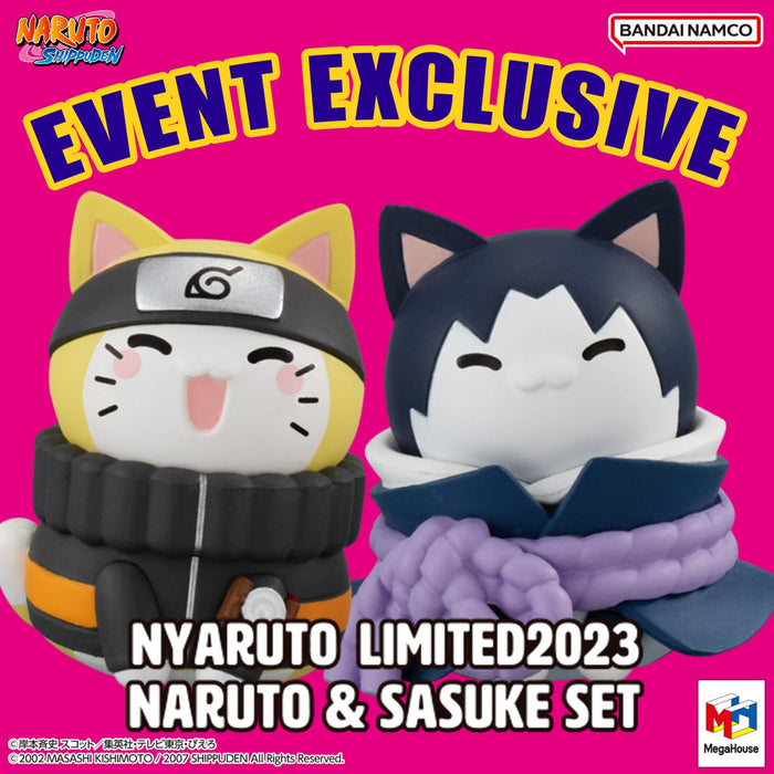 Mega Cat Project - 2023 San Diego Comic-Con Limited Naruto & Sasuke Set - Naruto: Shippuden