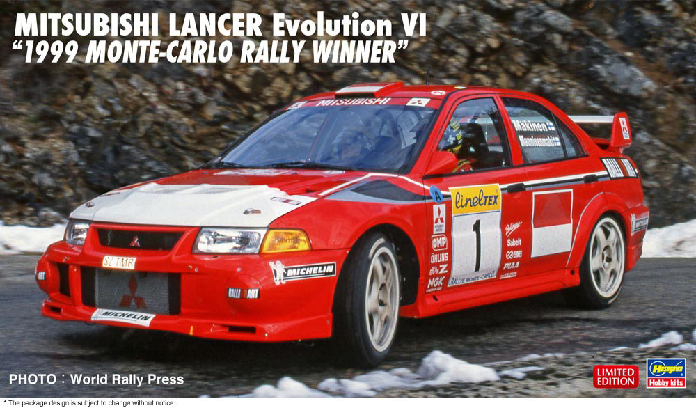 Mitsubishi Lancer Evolution VI (1999 Monte Carlo Rally Winner) 1/24