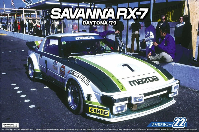 Model Car #22 Mazda SA22C RX-7 Daytona '79 1/24