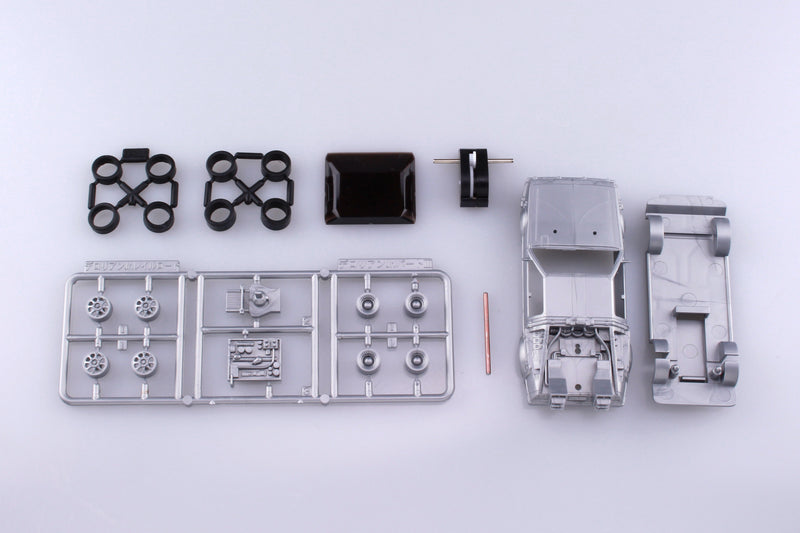 Movie Mecha - 13 Pullback Delorean From Part III & Rail Road Ver. - Back To The Future 1/43