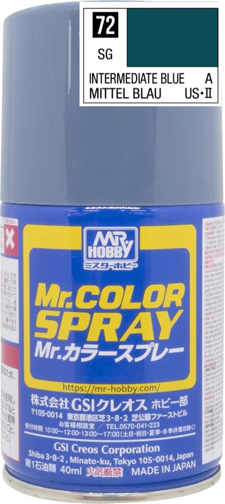 Mr Color Spray - S72 Intermediate Blue