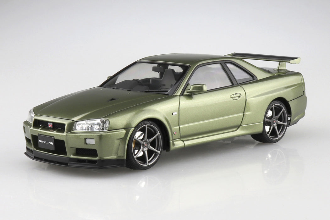 Nissan BNR34 Skyline GT-R V-Spec II Nur '00 Millennium Jade Pre-Painted No 3-C 1/24