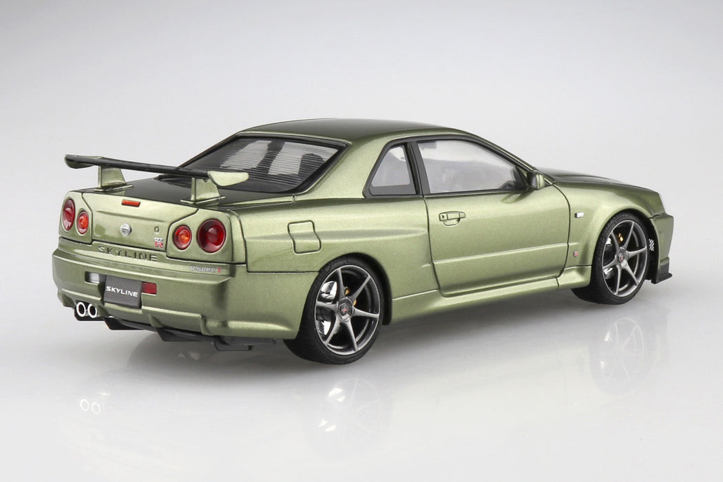 Nissan BNR34 Skyline GT-R V-Spec II Nur '00 Millennium Jade Pre-Painted No 3-C 1/24