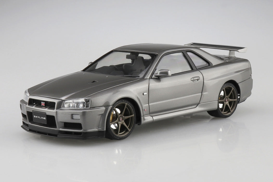 Nissan BNR34 Skyline GT-R V-Spec II '00 Sparkling Silver Pre-Painted No 3-D 1/24