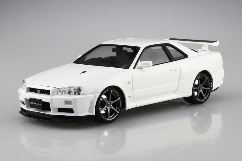Nissan BNR34 Skyline GT-R V-Spec II '00 White Pre-Painted No 3-B 1/24