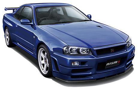 Nissan ID-1003 Skyline GT-R (BNR34) With NISMO Parts and NISMO 40th Anniversary Display Case 1/24