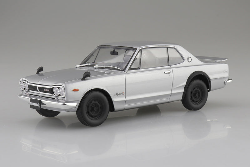 Nissan KPGC10 Skyline HT 2000GT-R 1970 Silver 1/24