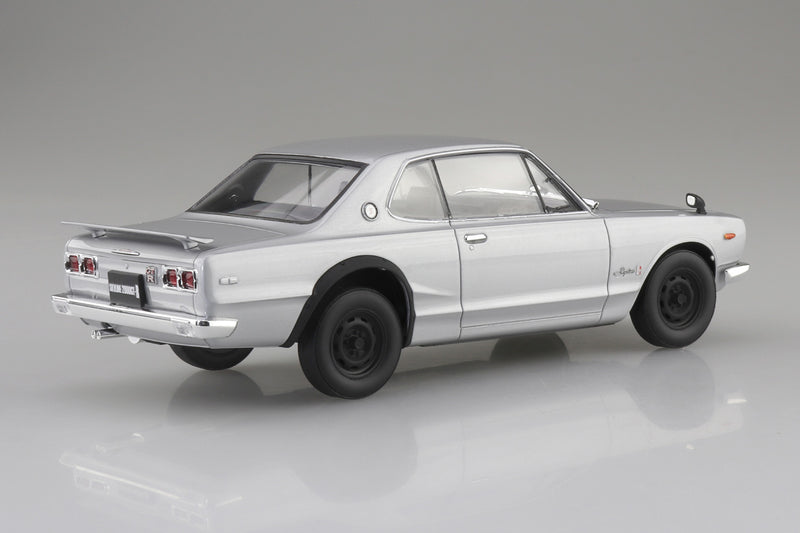 Nissan KPGC10 Skyline HT 2000GT-R 1970 Silver 1/24