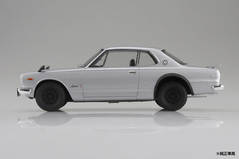 Nissan KPGC10 Skyline HT 2000GT-R 1970 Silver 1/24