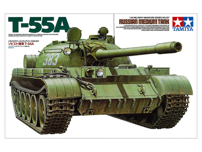 No 257 Russian Medium Tank T-55A 1/35