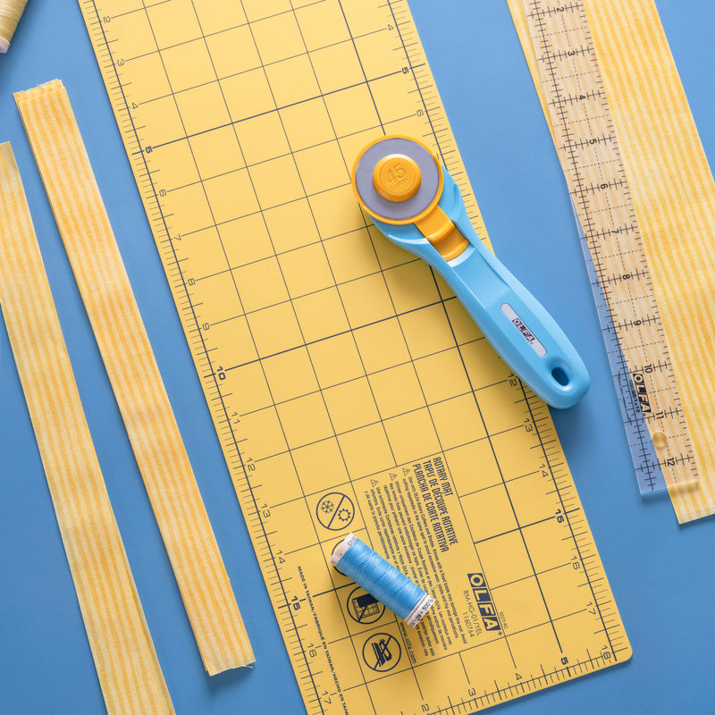 Olfa RM-HG-01/YEL 6" x 18" Double Sided Rotary Mat (Yellow)