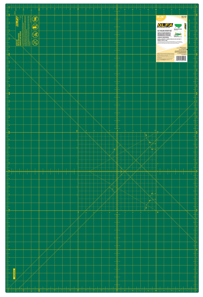 Olfa RM-MG-01 24" x 36" Double Sided Rotary Mat (Green)