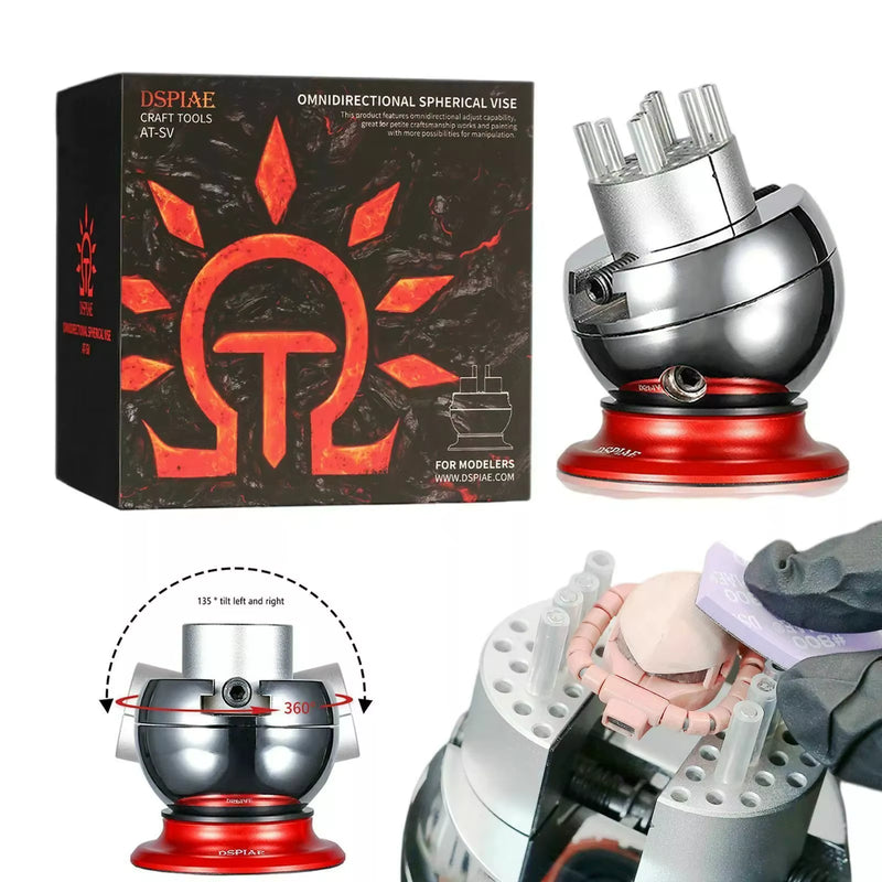 Omni-directional Spherical Tabletop Vise (135 Degree Universal Ball Vise) AT-SV