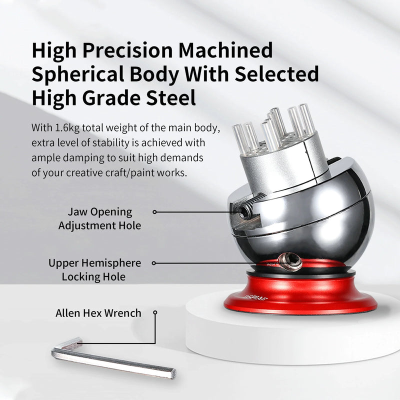 Omni-directional Spherical Tabletop Vise (135 Degree Universal Ball Vise) AT-SV