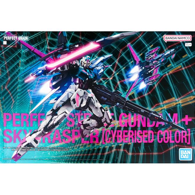PG Perfect Strike Gundam + Skygrasper [Cyberised Color) 1/60
