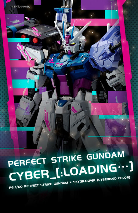 PG Perfect Strike Gundam + Skygrasper [Cyberised Color) 1/60