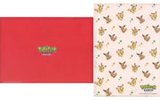 PokePark Kanto Exclusive A4-Sized Clear File Folder (2 Pieces Set) - Carnival Outfits Pikachu & Eevee