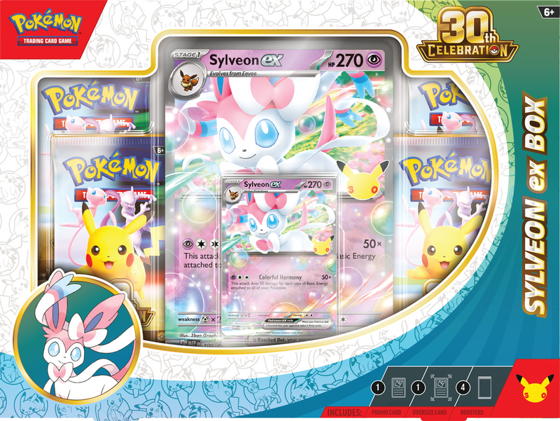 Pokemon - 30th Celebration Sylveon Ex / Greninja Ex Box