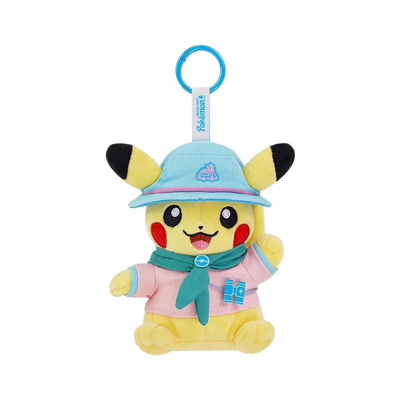Pokemon Center Road Trip Camping Plush Keychain - Pikachu