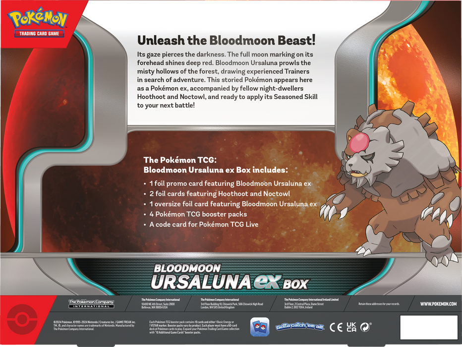 Pokemon TCG - Bloodmoon Ursaluna ex Box