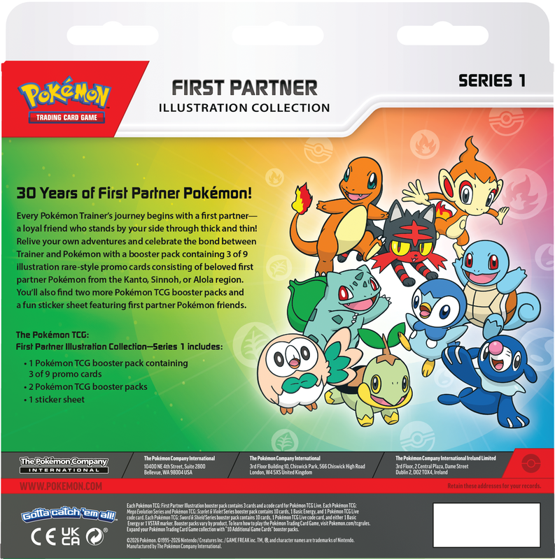 Pokemon TCG - First Partner Illustration Collection - Series 1