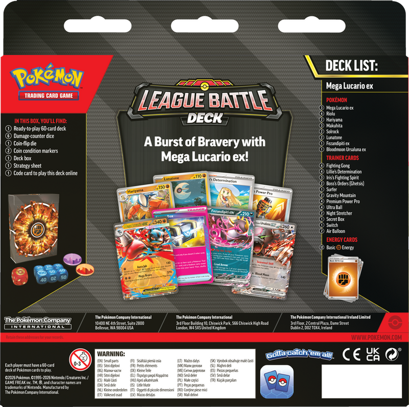 Pokemon TCG - League Battle Deck Mega Lucario EX