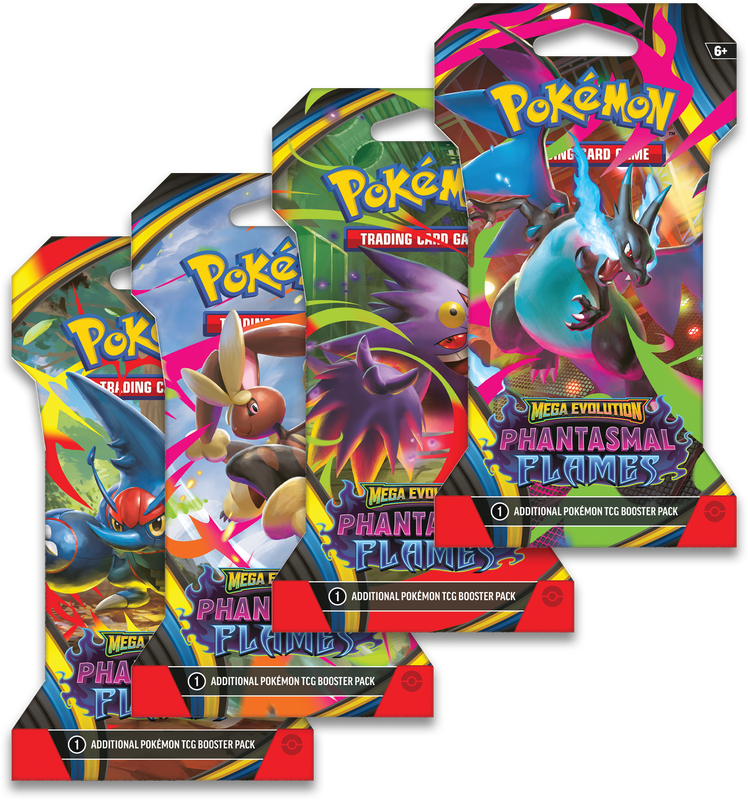 Pokemon TCG - ME02 Mega Evolution Phantasmal Flames Booster Pack (Sleeved)