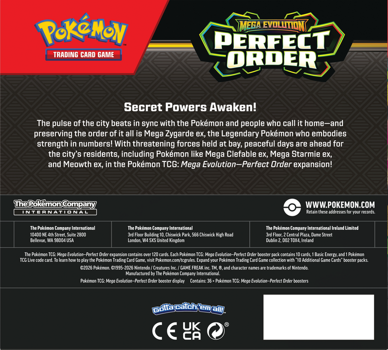 Pokemon TCG - ME03 Mega Evolution Perfect Order Booster Box