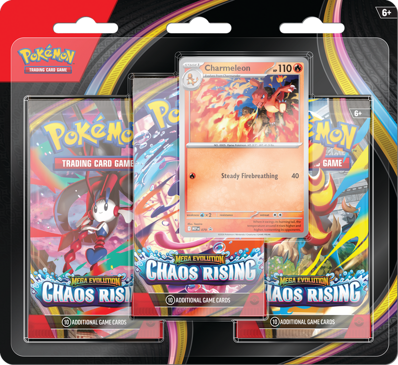 Pokemon TCG - ME04 Chaos Rising 3 Pack Blister