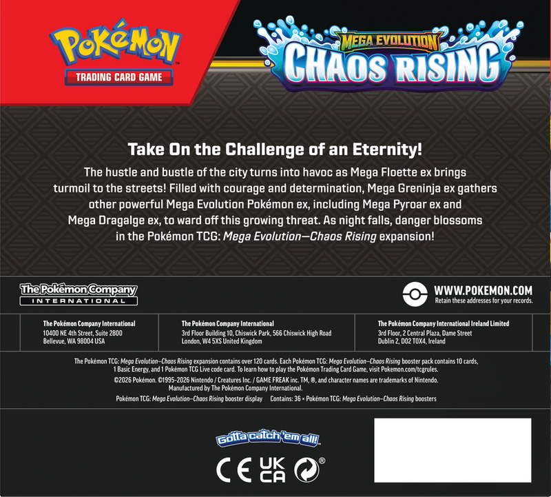 Pokemon TCG - ME04 Chaos Rising Booster Box