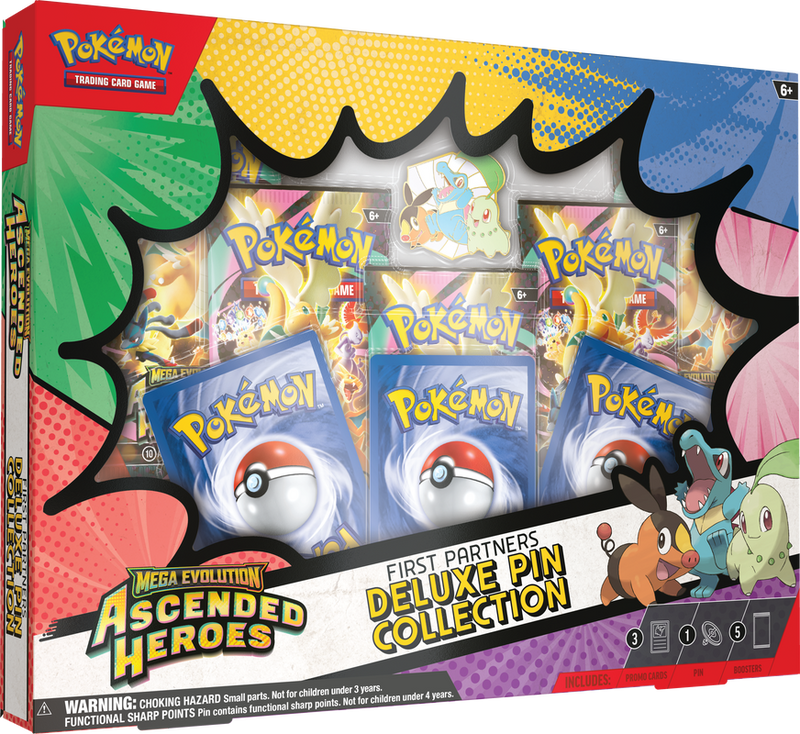 Pokemon TCG - ME2.5 Mega Evolution Ascended Heroes First Partners Deluxe Pin Collection