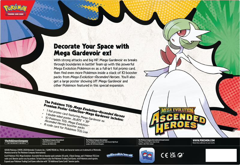 Pokemon TCG - ME2.5 Mega Evolution Ascended Heroes Premium Poster Collection