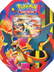 Pokemon TCG - Mega Charizard Tin (Mega Charizard X ex / Mega Charizard Y ex)
