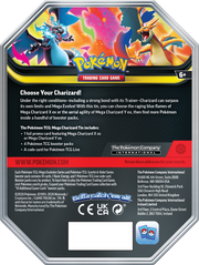 Pokemon TCG - Mega Charizard Tin (Mega Charizard X ex / Mega Charizard Y ex)