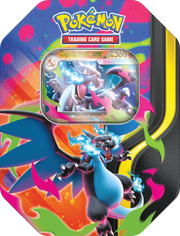 Pokemon TCG - Mega Charizard Tin (Mega Charizard X ex / Mega Charizard Y ex)