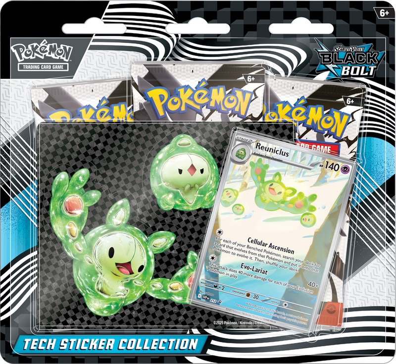 Pokemon TCG - SV10.5 Scarlet & Violet Black Bolt Tech Sticker Collection