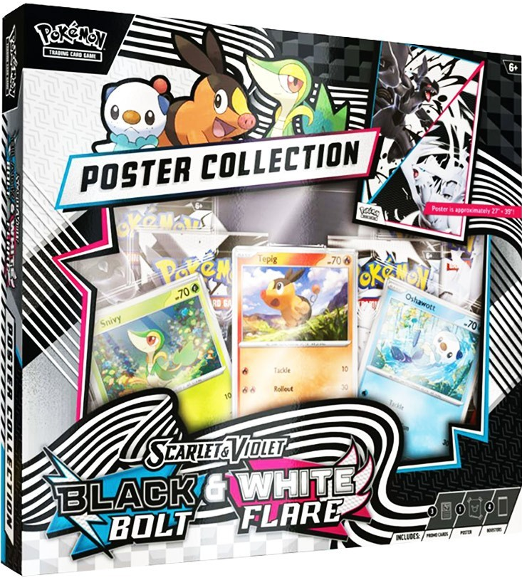 Pokemon TCG - SV10.5 Scarlet & Violet Black Bolt & White Flare Poster Collection