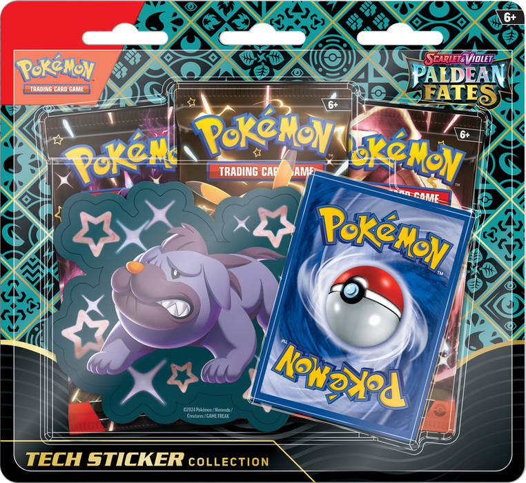 Pokemon TCG - Scarlet & Violet Paldean Fates Tech Sticker Collection