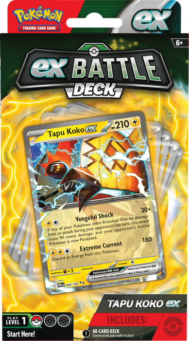 Pokemon TCG - Tapu Koko/Iron Leaves ex Battle Deck