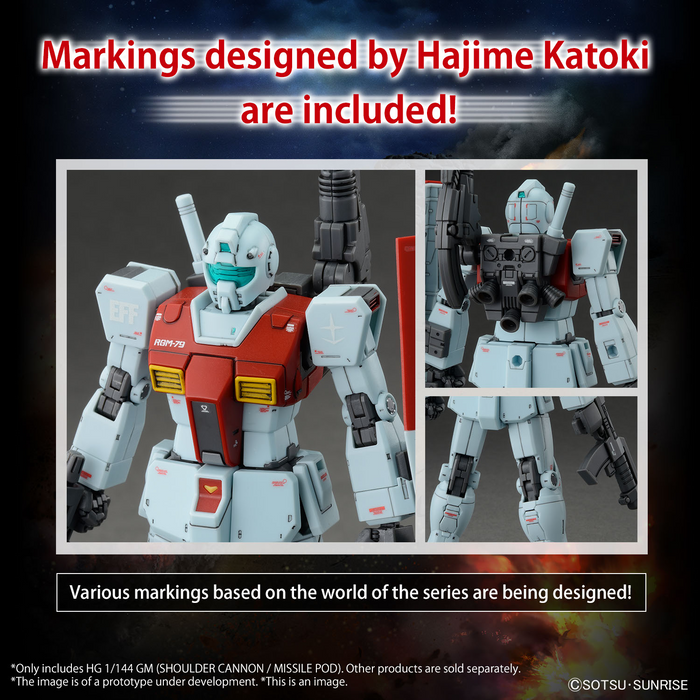 [ARRIVED][DEC 2023] HG GM (Shoulder Cannon / Missile Pod) 1/144