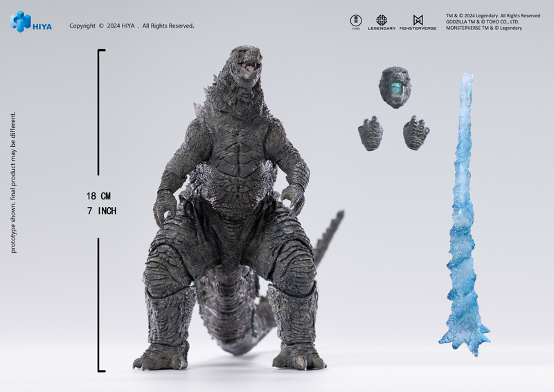 Exquisite Basic+ Series - 7 Inch Heat Ray Godzilla Light Ver. - Godzilla X Kong