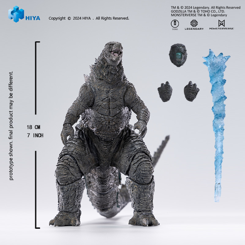 Exquisite Basic+ Series - 7 Inch Heat Ray Godzilla Light Ver. - Godzilla X Kong