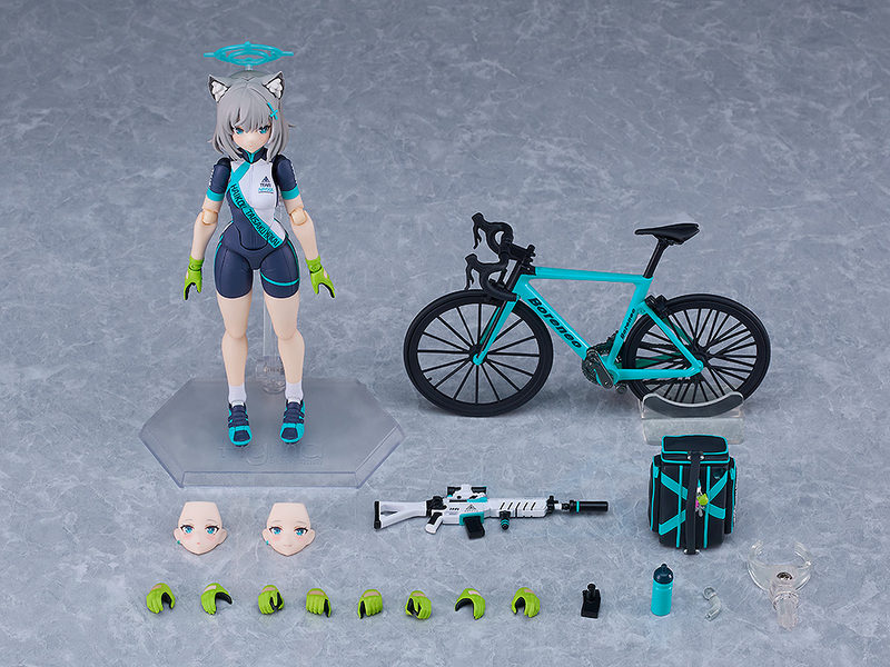 Figma - 644-DX Shiroko Sunaookami (Cycling) DX Edition - Blue Archive