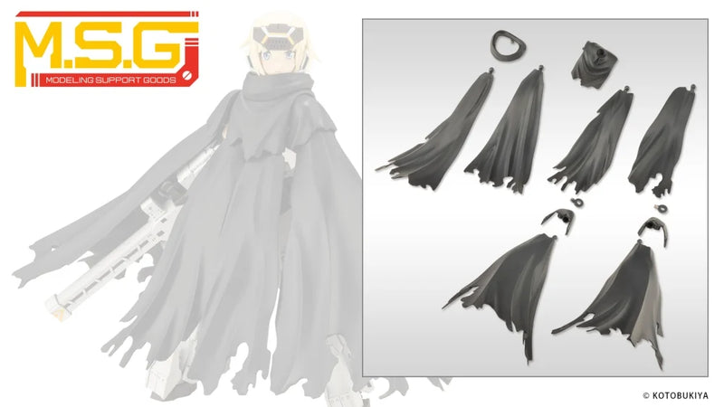 M.S.G - Dress Up Parts Crash & Side Cloak Black Ver. MO005