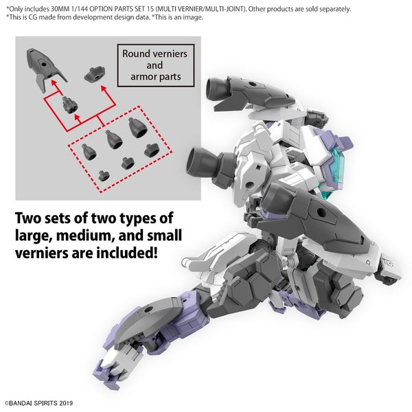 [ARRIVED][MAR 2024] 30MM Option Parts Set 15 (Multi Vernier/Multi-Joint) 1/144