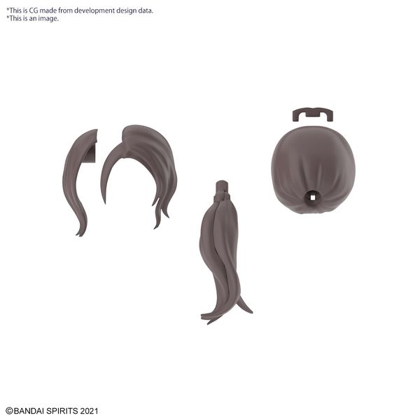 30MS Option Hair Style Parts Vol.9 All 4 Types 1/144