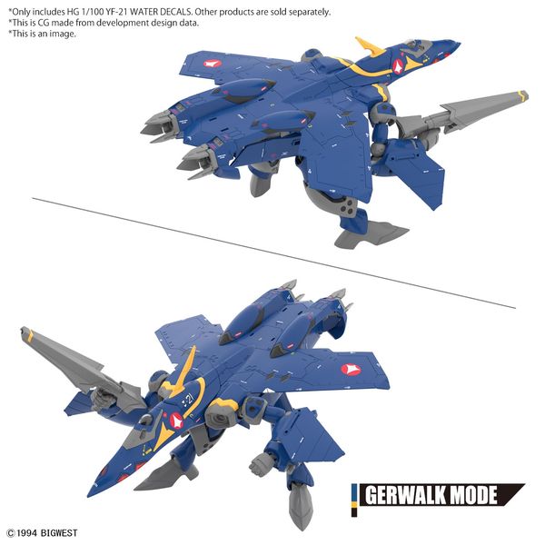 [ARRIVED][MAR 2024] HG YF-21 Water Decals - Macross 1/72