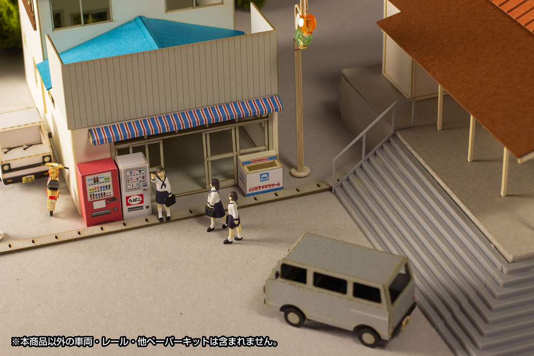 [Pre-Order][ETA Q2 2025] Paper Kit Town Corner Accessory - General Store 1/80