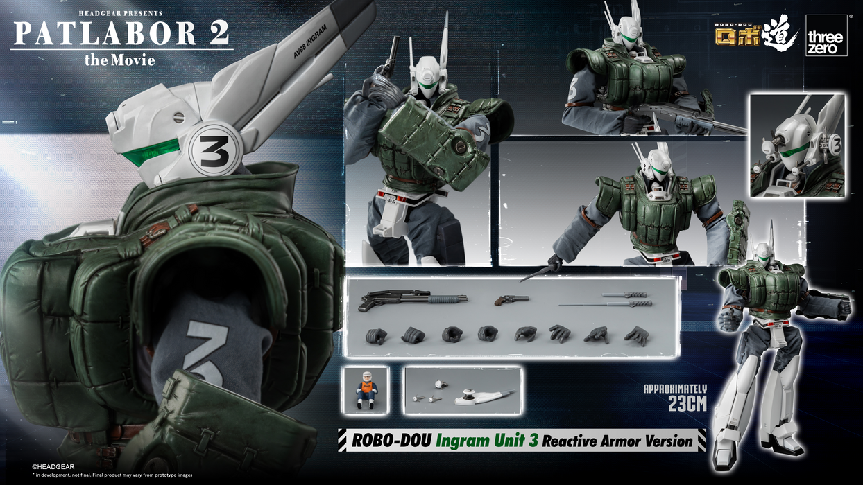 [Pre-Order][ETA Q2 2025] Robo-Dou - Ingram Unit 3 Reactive Armor Version - Patlabor 2: The Movie