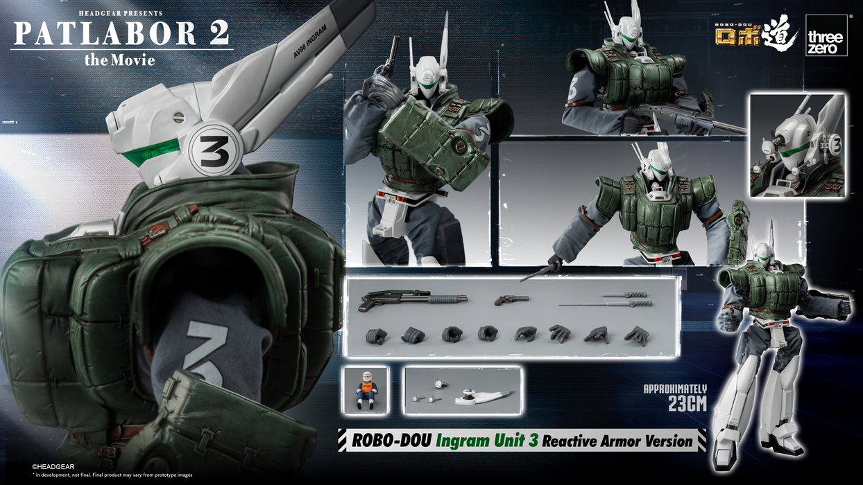 [Pre-Order END][ETA Q2 2025] Robo-Dou - Ingram Unit 3 Reactive Armor Version - Patlabor 2: The Movie